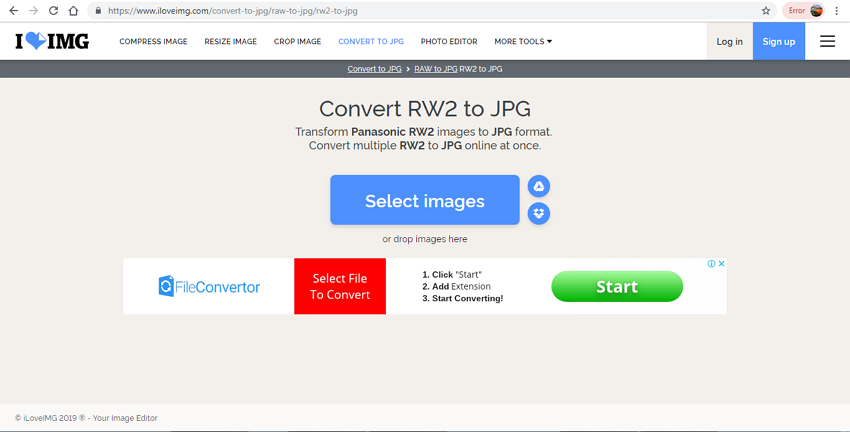 rw2 to jpg converter
